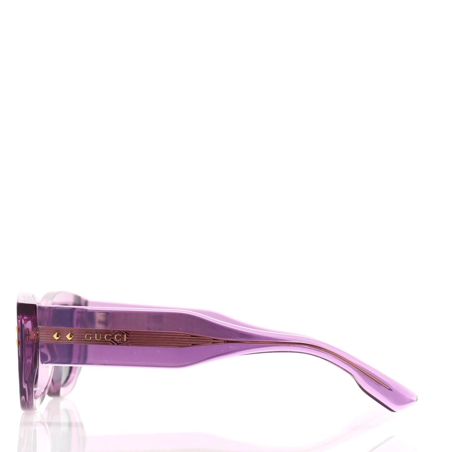 Acetate Rectangle Frame Sunglasses GG12156S Purple