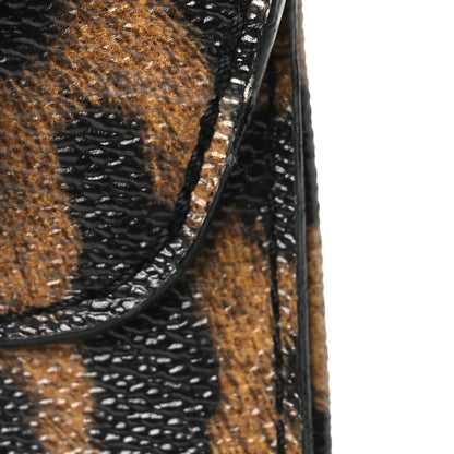 Louis Vuitton Calfskin Wild Animal Print Twist Shoulder Bag MM 10 of 11