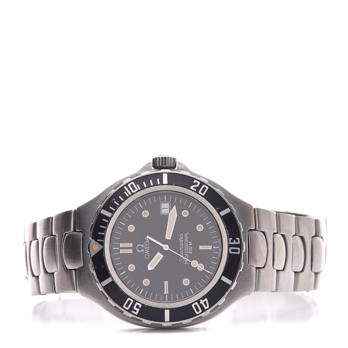 Stainless Steel 36mm Seamaster Quartz Watch Black 396.1052