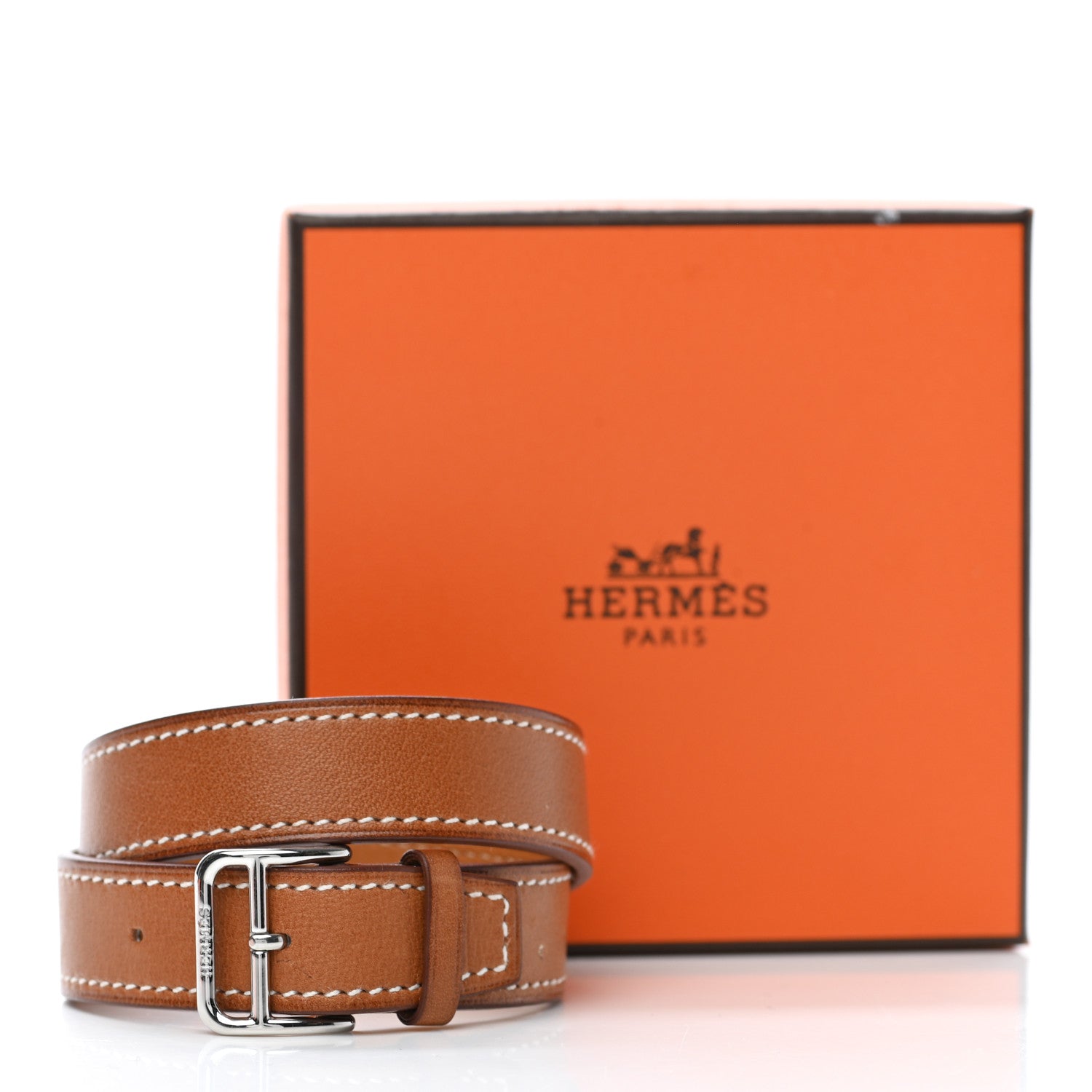 Hermes Barenia Double Tour Bracelet T3 Fauve 5 of 5