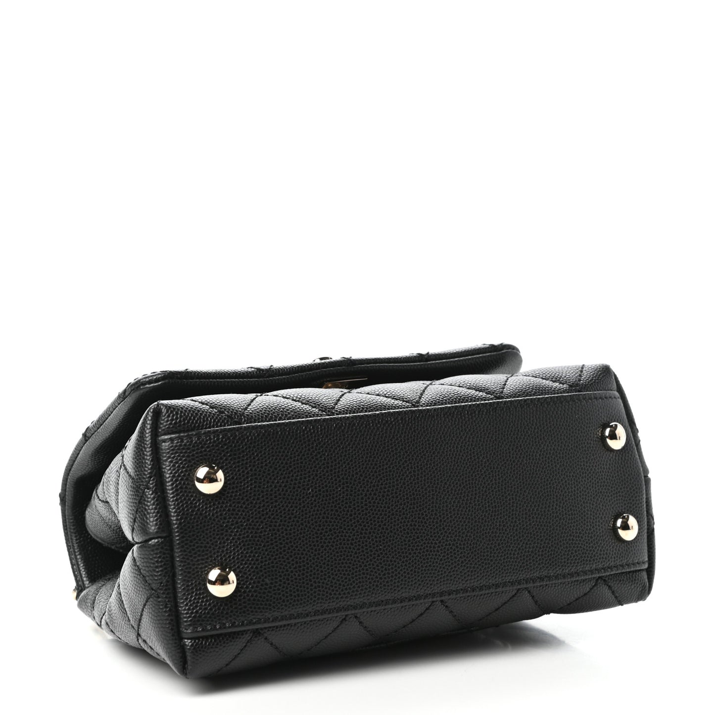 Caviar Quilted Extra Mini Coco Handle Flap Black