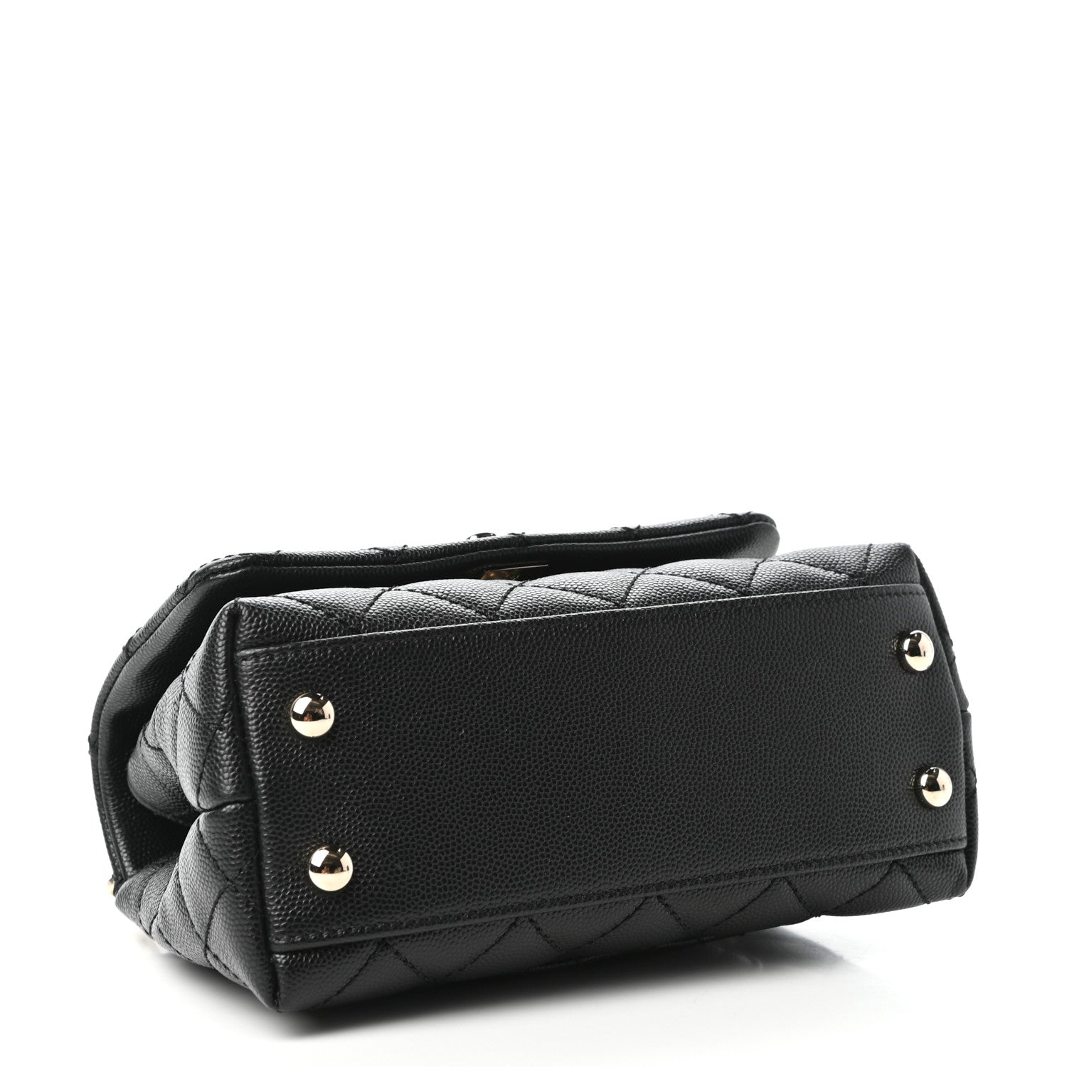 Chanel Caviar Quilted Extra Mini Coco Handle Flap Black 4 of 10