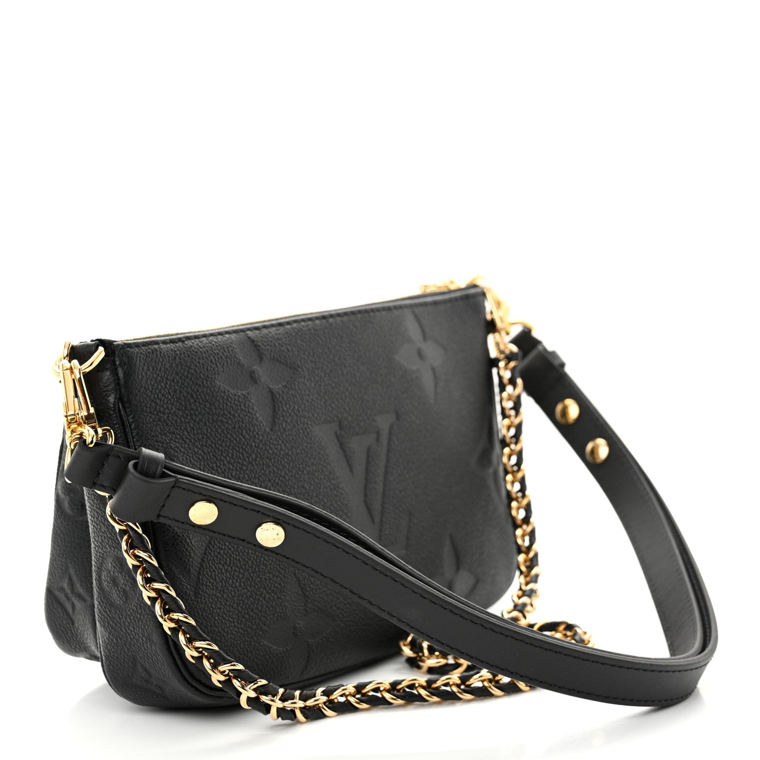 Louis Vuitton Empreinte Monogram Giant Multi Pochette Accessories Black 3 of 10