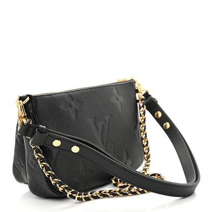 Louis Vuitton Empreinte Monogram Giant Multi Pochette Accessories Black 3 of 10