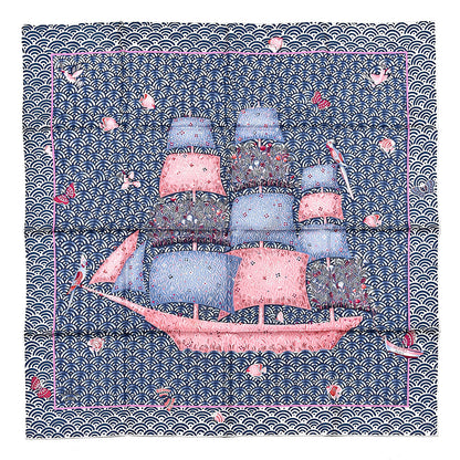 Hermes Silk Bateau Fleuri Scarf 90 1 of 4