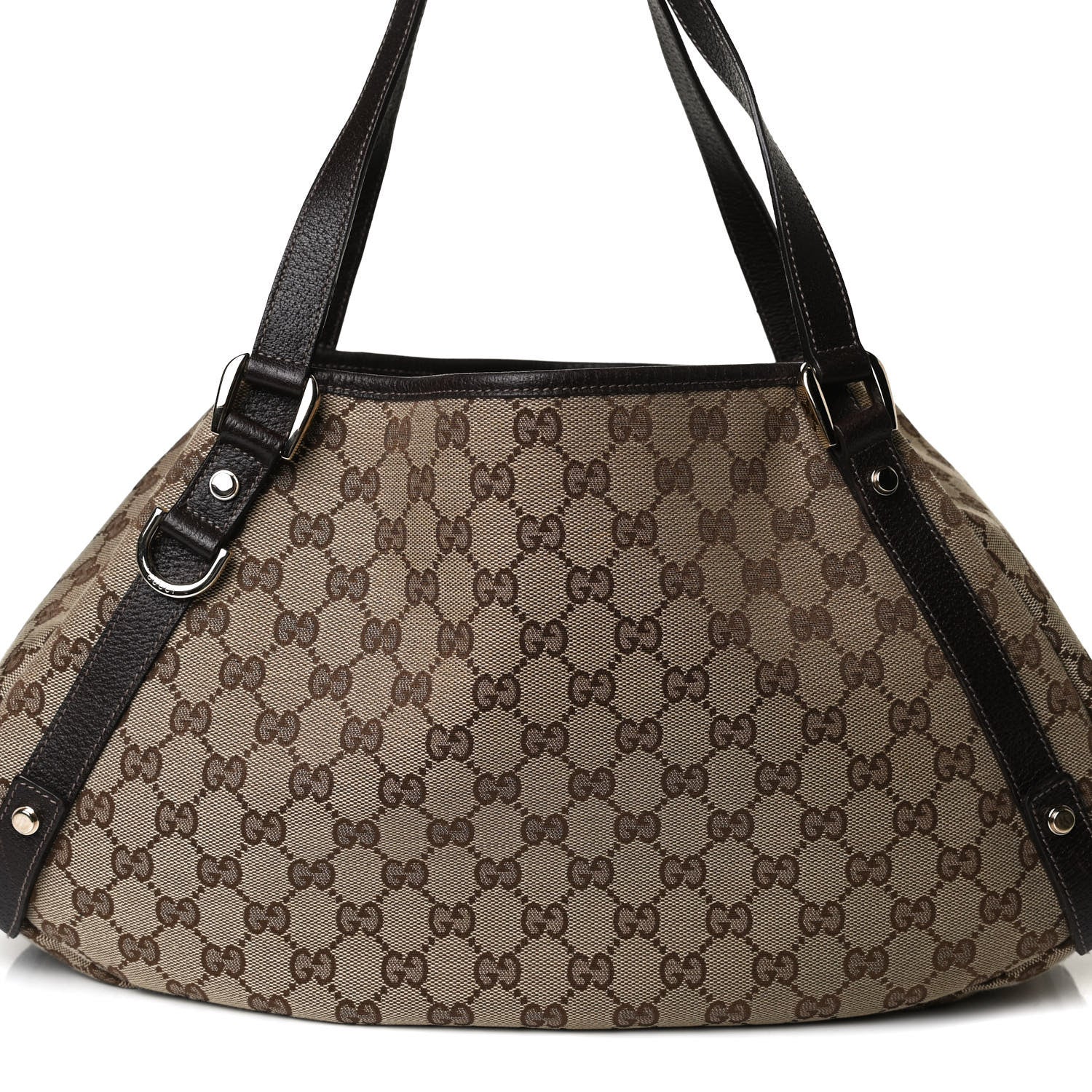 Gucci Monogram Medium Abbey Shoulder Bag Dark Brown 9 of 16