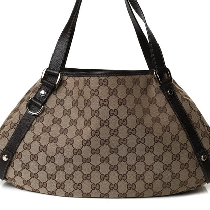 Gucci Monogram Medium Abbey Shoulder Bag Dark Brown 9 of 16