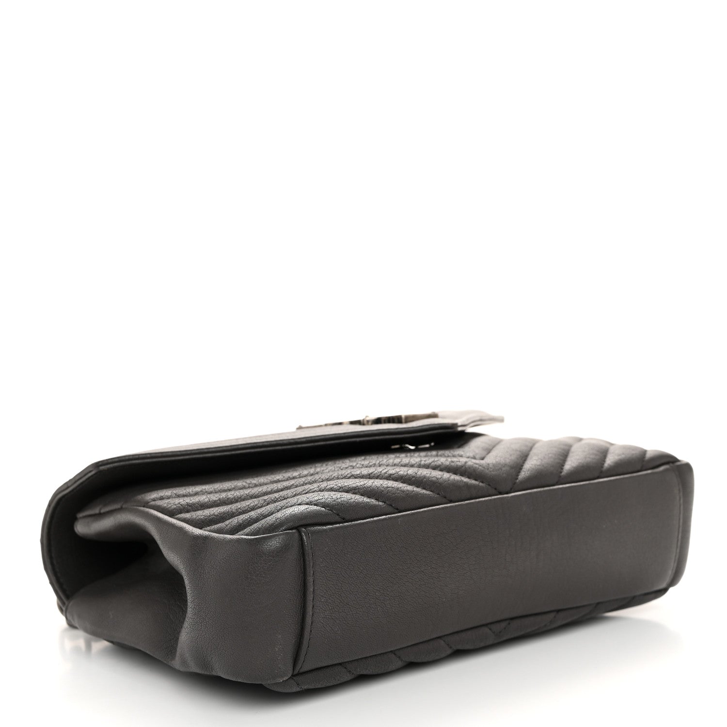 Saint Laurent Sheepskin Matelasse Chevron Monogram Medium College Bag 4 of 12