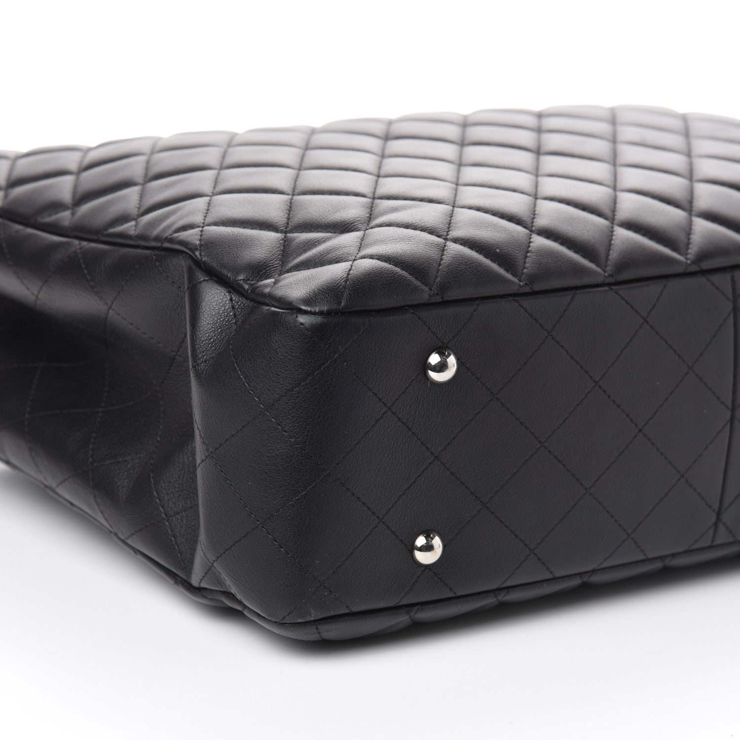 Chanel Calfskin Quilted Large Classic Shopping Tote Black 9 of 10