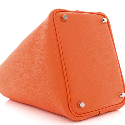 Hermes Taurillon Clemence Picotin Lock 18 PM Orange 9 of 12