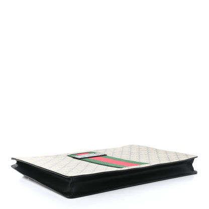 Gucci GG Supreme Monogram Web Medium Documents Holder Beige 3 of 6