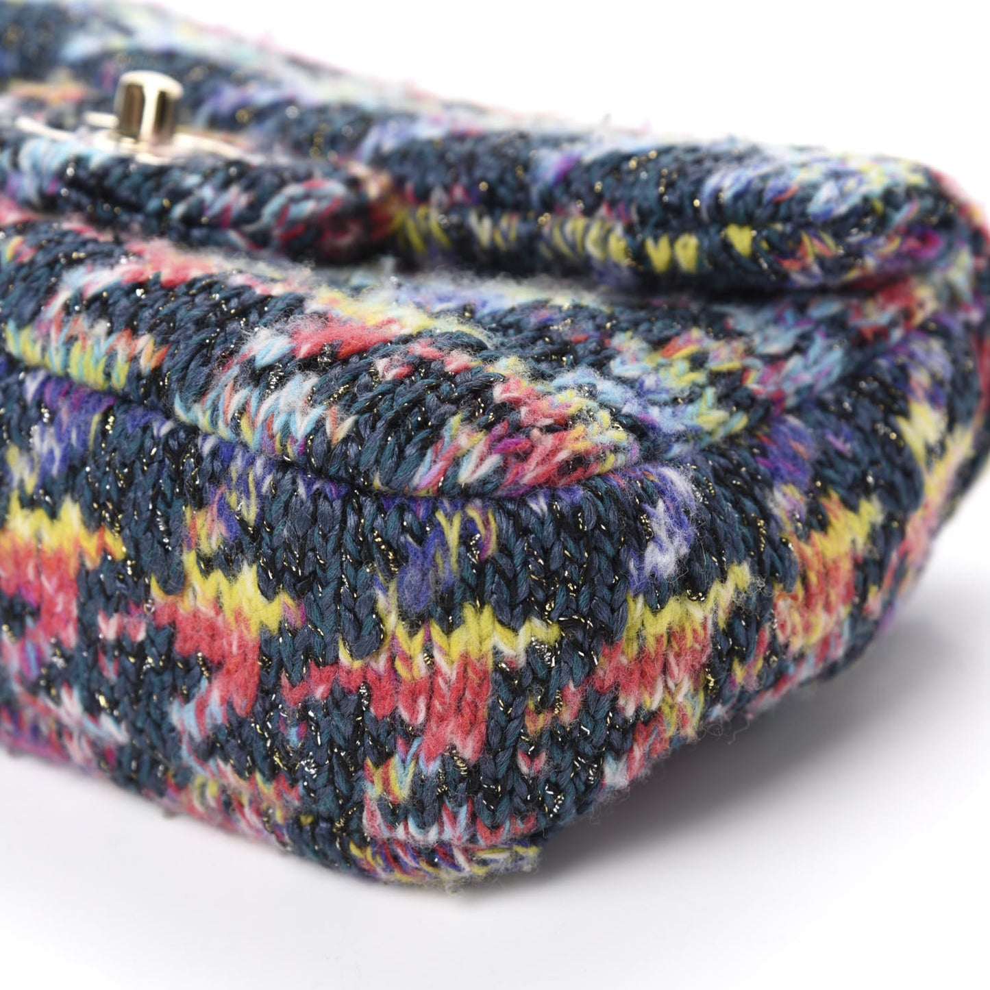 Knit Mini Rectangular Flap Multicolor