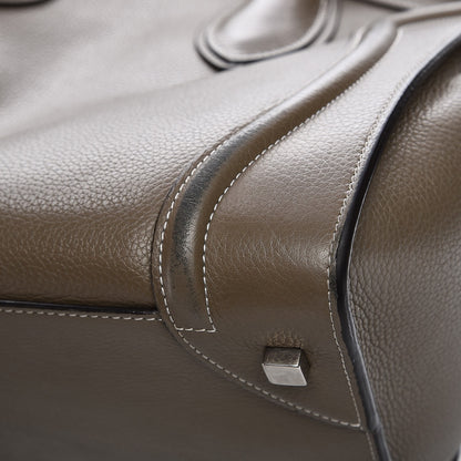 Celine Drummed Calfskin Mini Luggage Souris 14 of 17