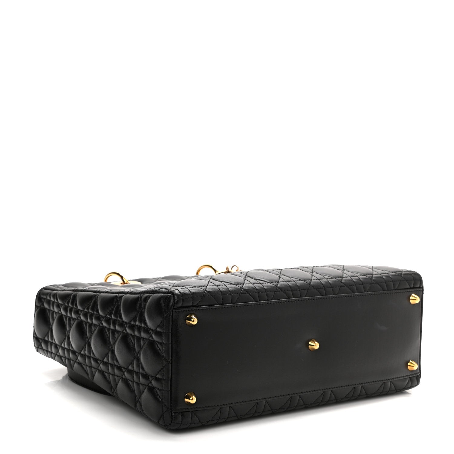 Christian Dior Lambskin Cannage Large Lady Dior Black 4 of 10