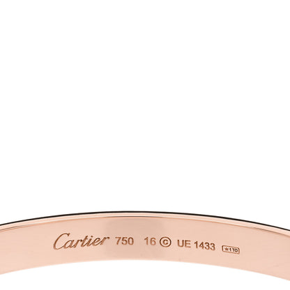 Cartier 18K Pink Gold LOVE Bracelet 16 4 of 5