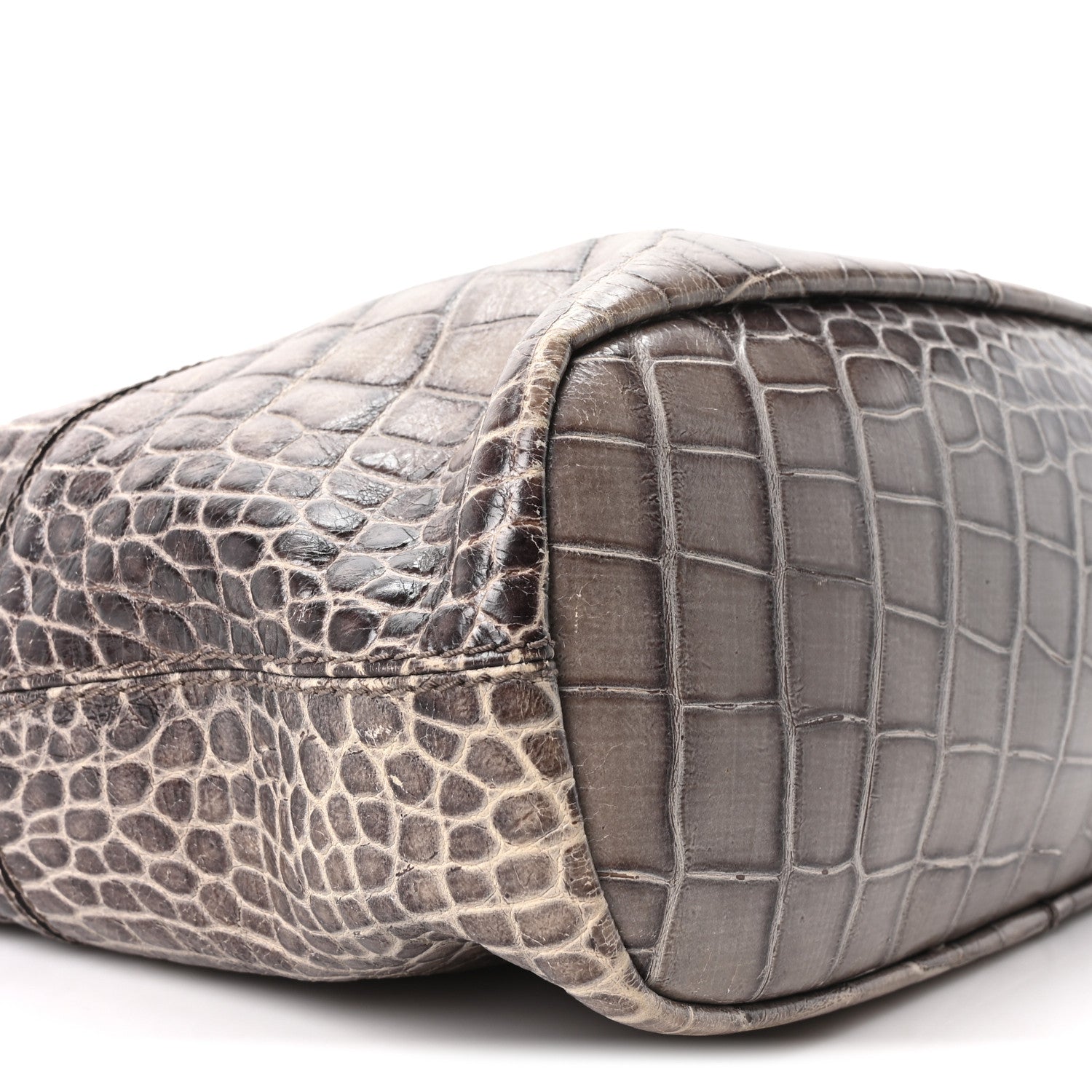 Givenchy Calfskin Crocodile Embossed Medium Nightingale Brown 9 of 10