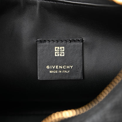 Givenchy Coated Canvas Logo 4G Embossed Small Moon Cut Out Shoulder Bag Black 6 of 9