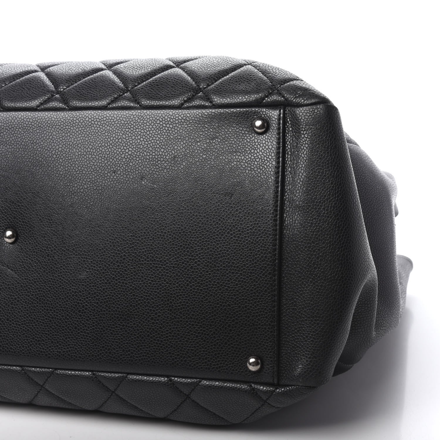 Chanel Caviar Quilted XXL Grand Shopping Tote GST Dark Grey 7 of 10