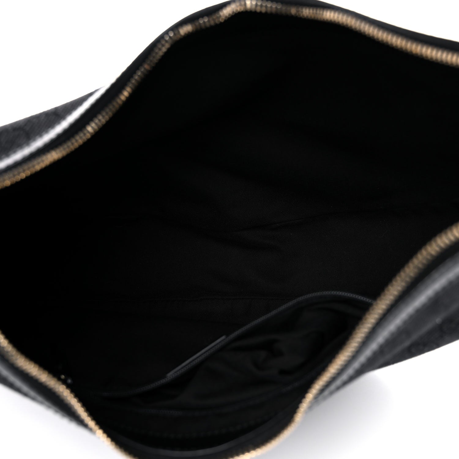 Gucci Monogram Half Moon Bamboo Ring Hobo Black 4 of 15
