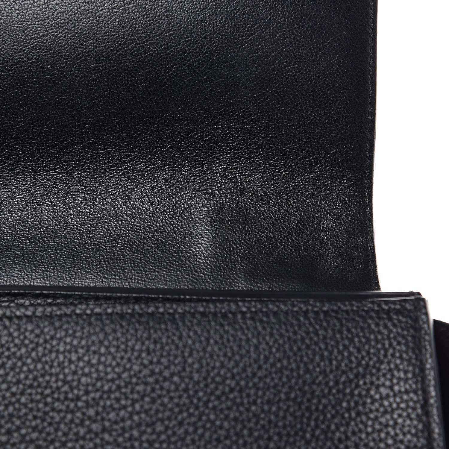 Celine Drummed Calfskin Suede Small Trapeze Black 11 of 13