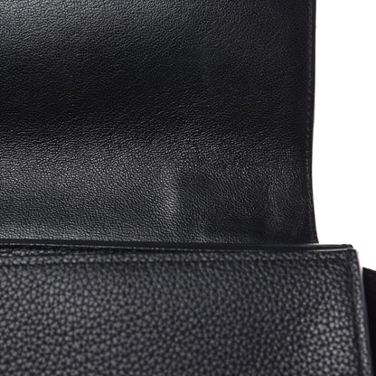 Celine Drummed Calfskin Suede Small Trapeze Black 11 of 13