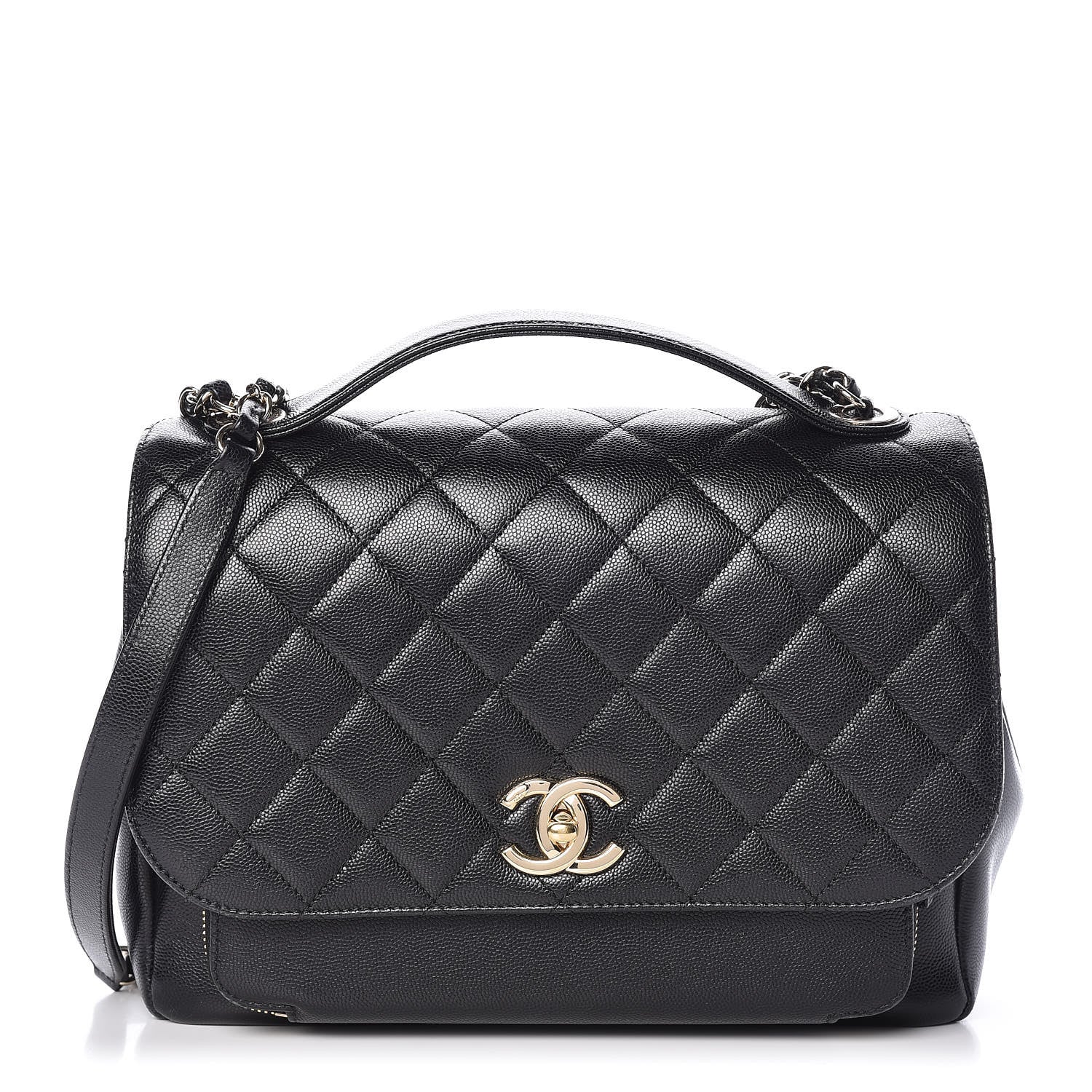 Chanel Caviar Quilted Large Business Affinity Flap Black 1 of 17