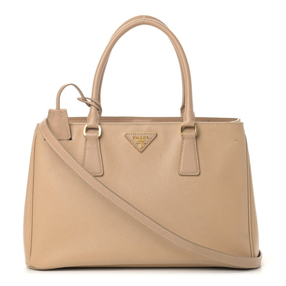 Prada Saffiano Lux Small Tote Sabbia 1 of 13