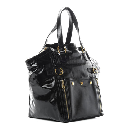Saint Laurent Patent Large Downtown Tote Black 3 of 13