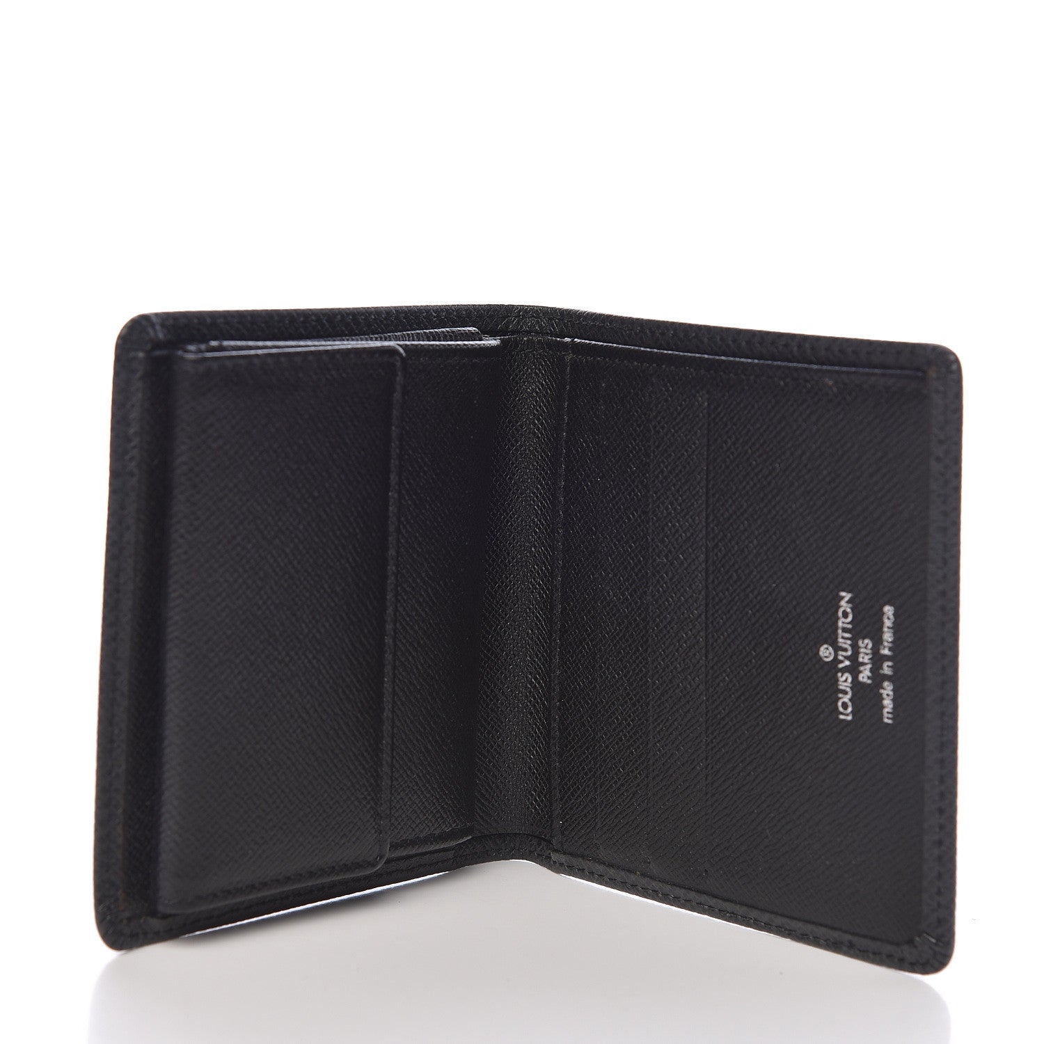 Louis Vuitton Taiga Porte Billets 3 Cartes Billfold Wallet Coin Case Ardoise 5 of 9