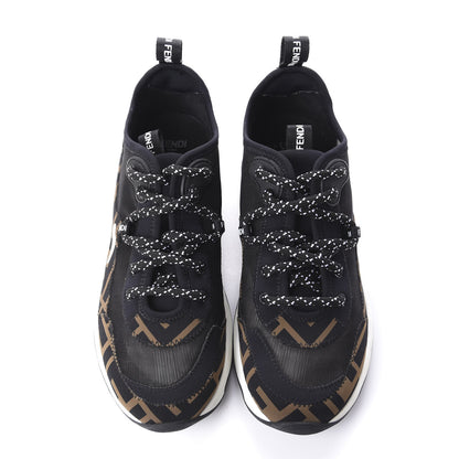 Fendi Technical Mesh Lycra FFreedom Patchwork Sneakers 35.5 Black Tobacco 5 of 11