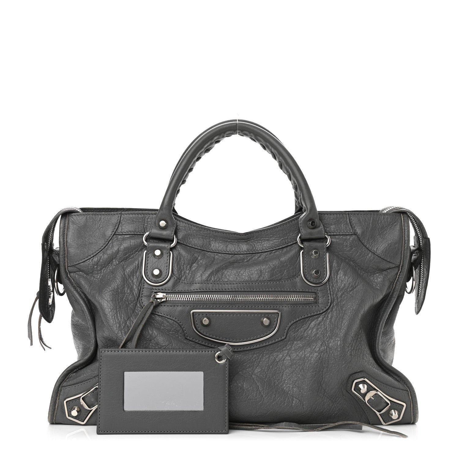 Balenciaga Agneau Silver Metallic Edge Hardware City Gris Cendre 1 of 9