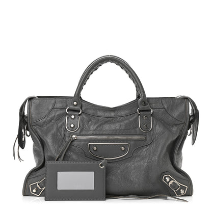 Balenciaga Agneau Silver Metallic Edge Hardware City Gris Cendre 1 of 9