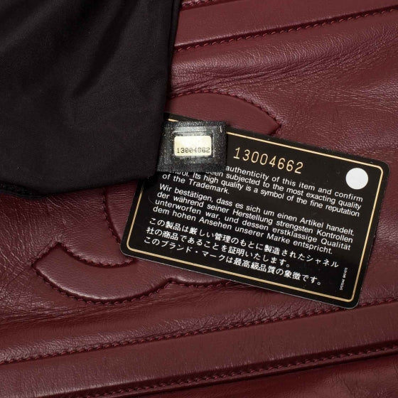 Lambskin Quilted Medium Coco Cocoon Reversible Tote Black