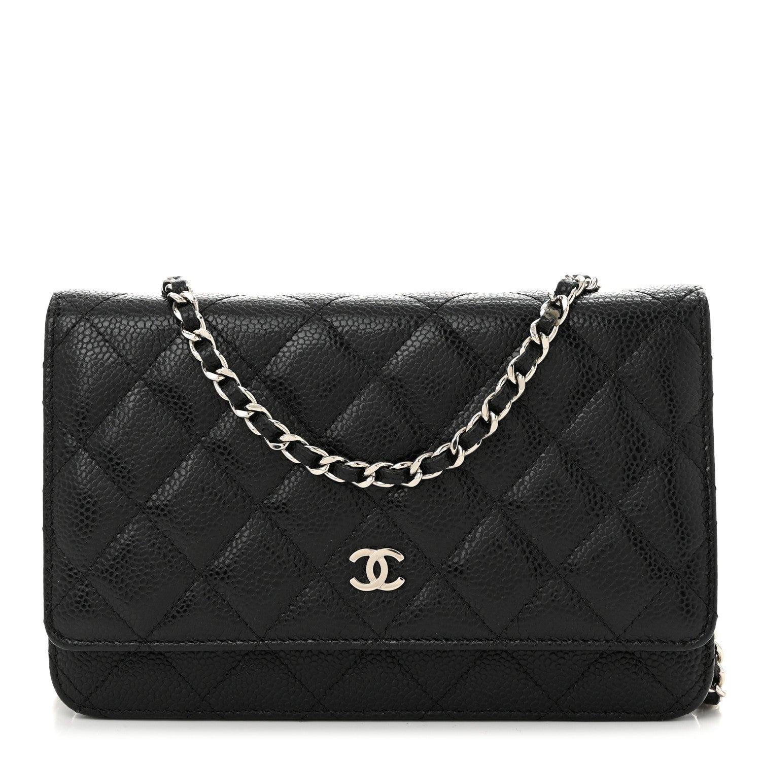 Chanel Caviar Quilted Wallet on Chain WOC Black 1 of 11