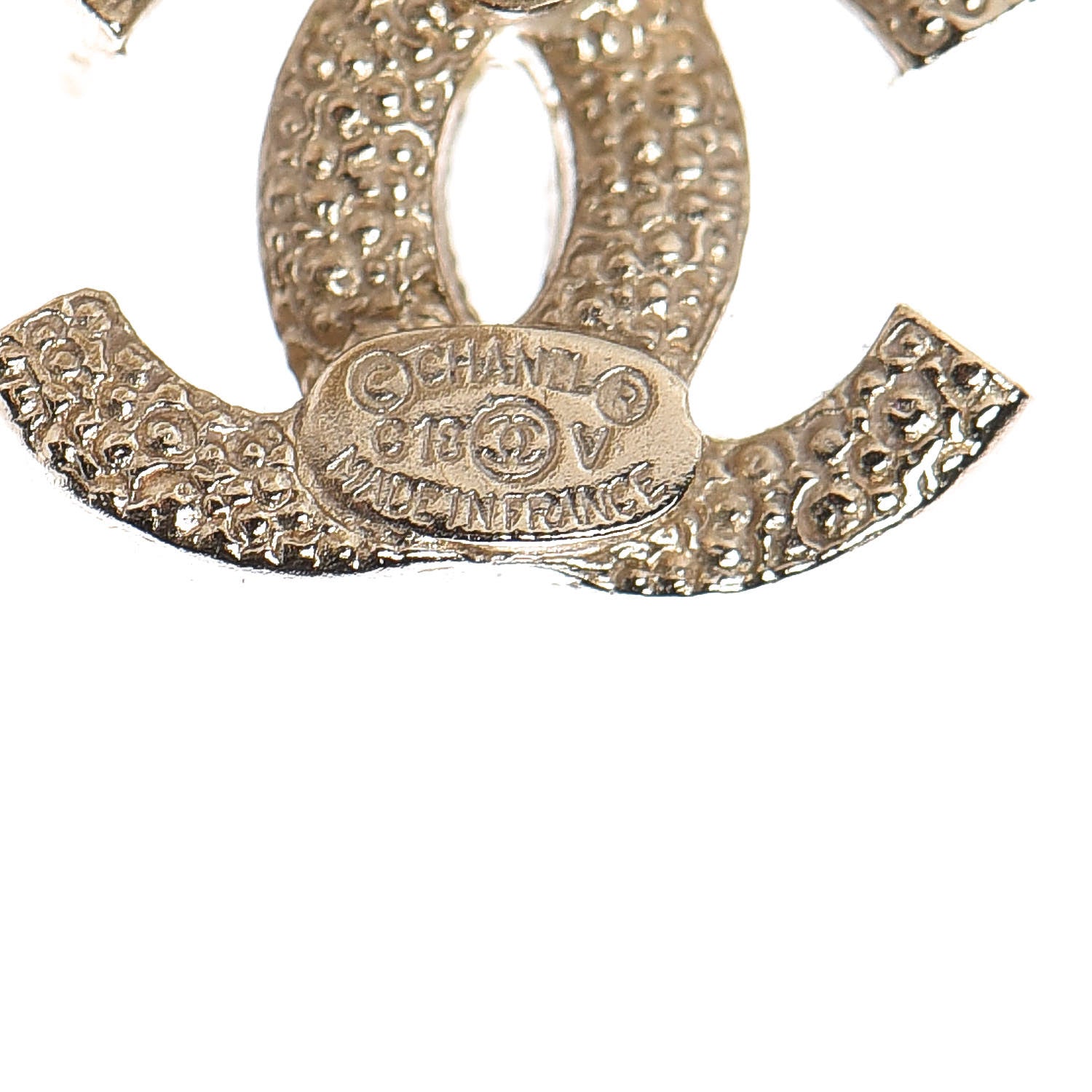 Chanel Crystal Mini CC Earrings Gold 3 of 5