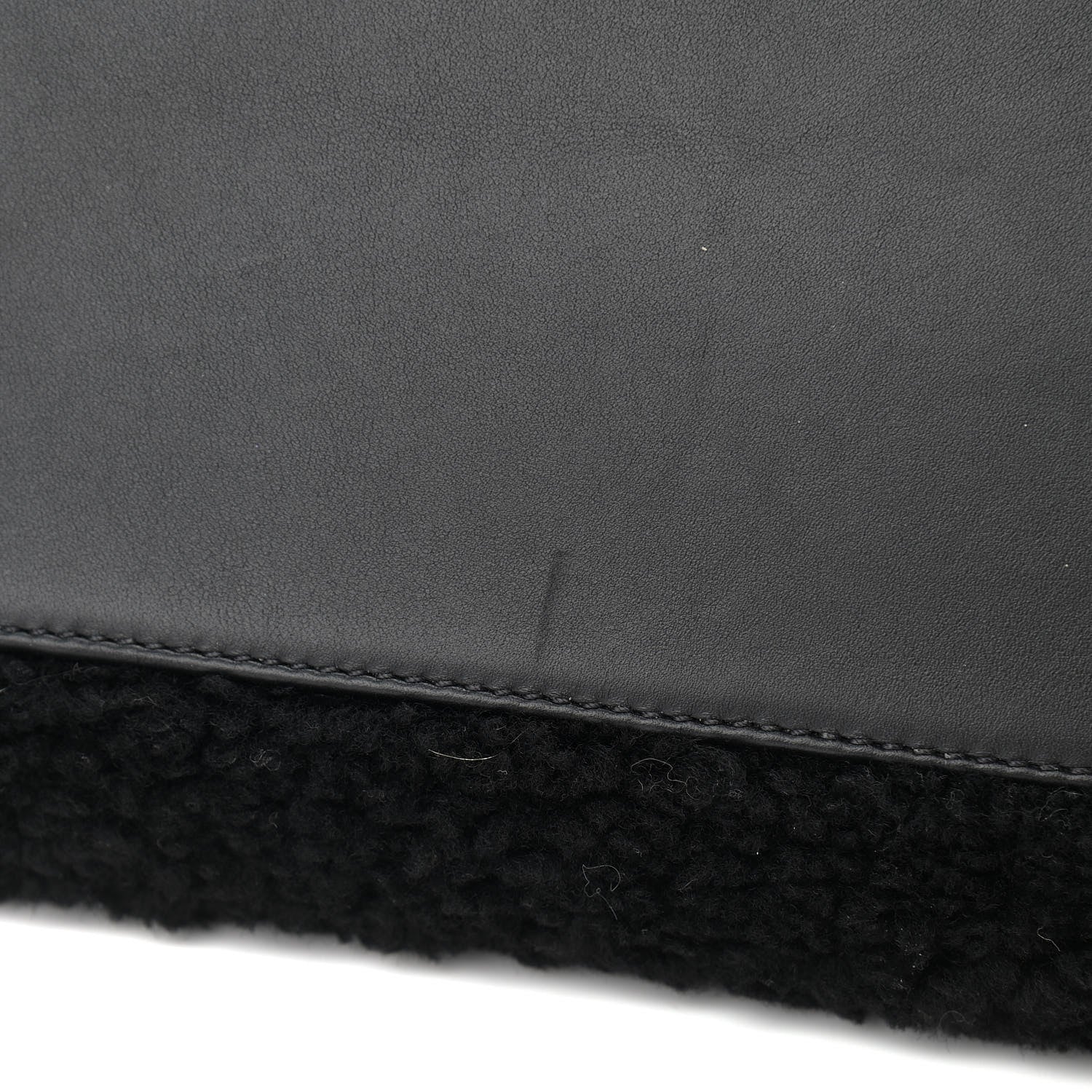 Chanel Shearling Large Deauville Tote Black 12 of 13
