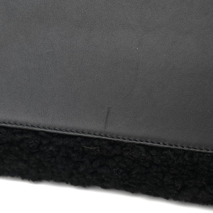 Chanel Shearling Large Deauville Tote Black 12 of 13