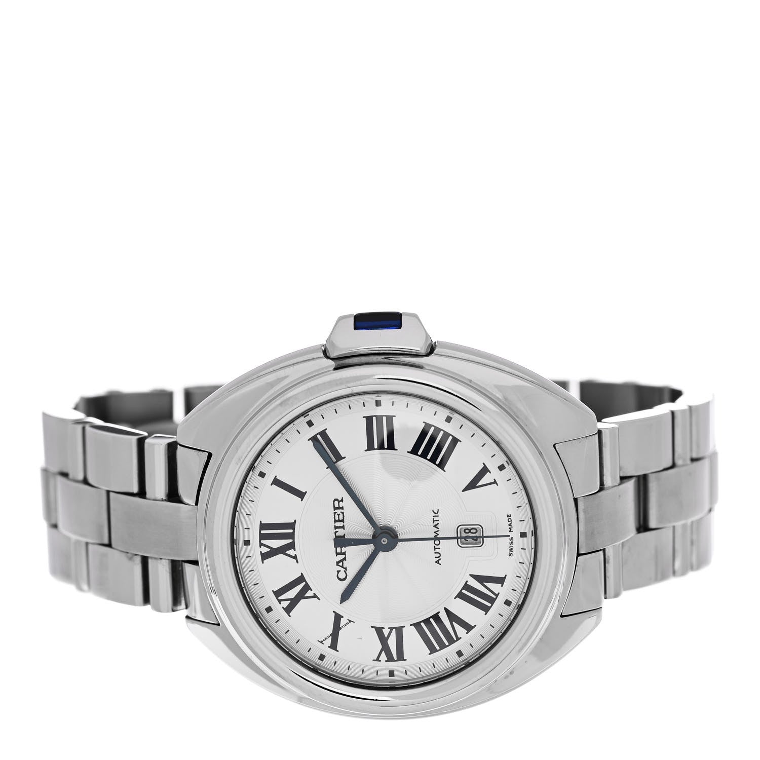 Cartier Stainless Steel 31mm Cle De Cartier Automatic Watch 2 of 5