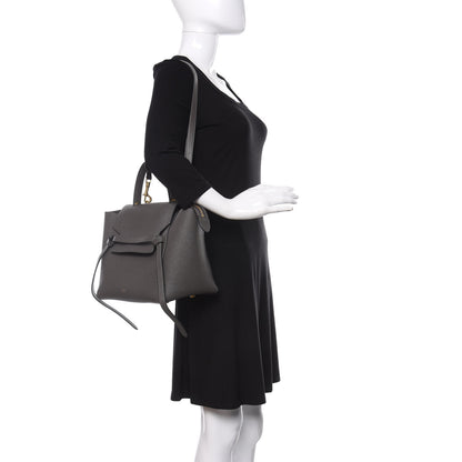 Celine Grained Calfskin Mini Belt Bag Grey 2 of 13