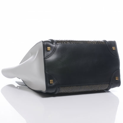 Celine Python Mini Tri-Color Luggage Green 6 of 10