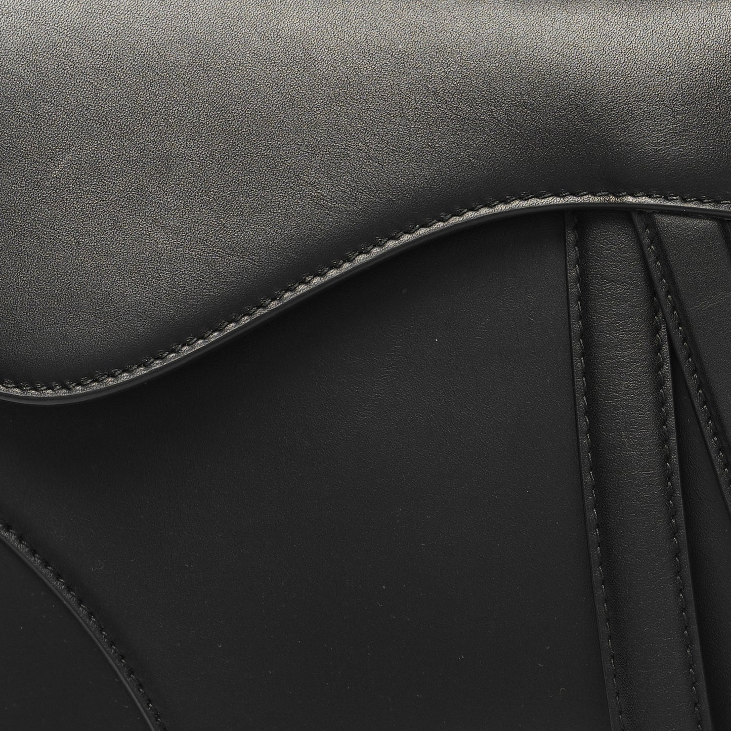 Calfskin Saddle Bag Black