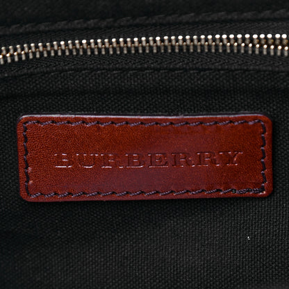 Burberry Bridle Calfskin House Check Small Orchard Bowling Bag Deep Claret 6 of 36