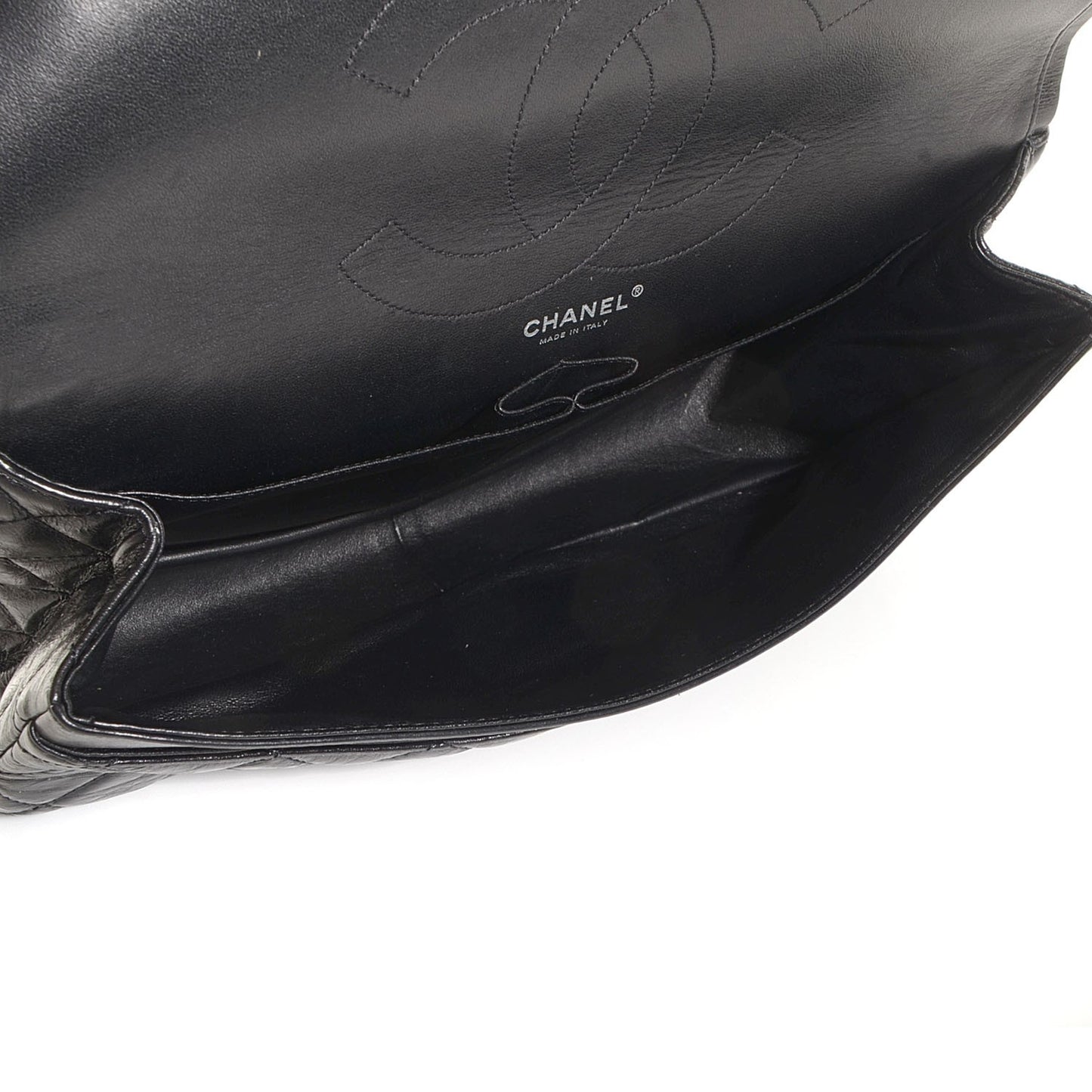 Glazed Calfskin 2.55 Reissue 227 Flap Black