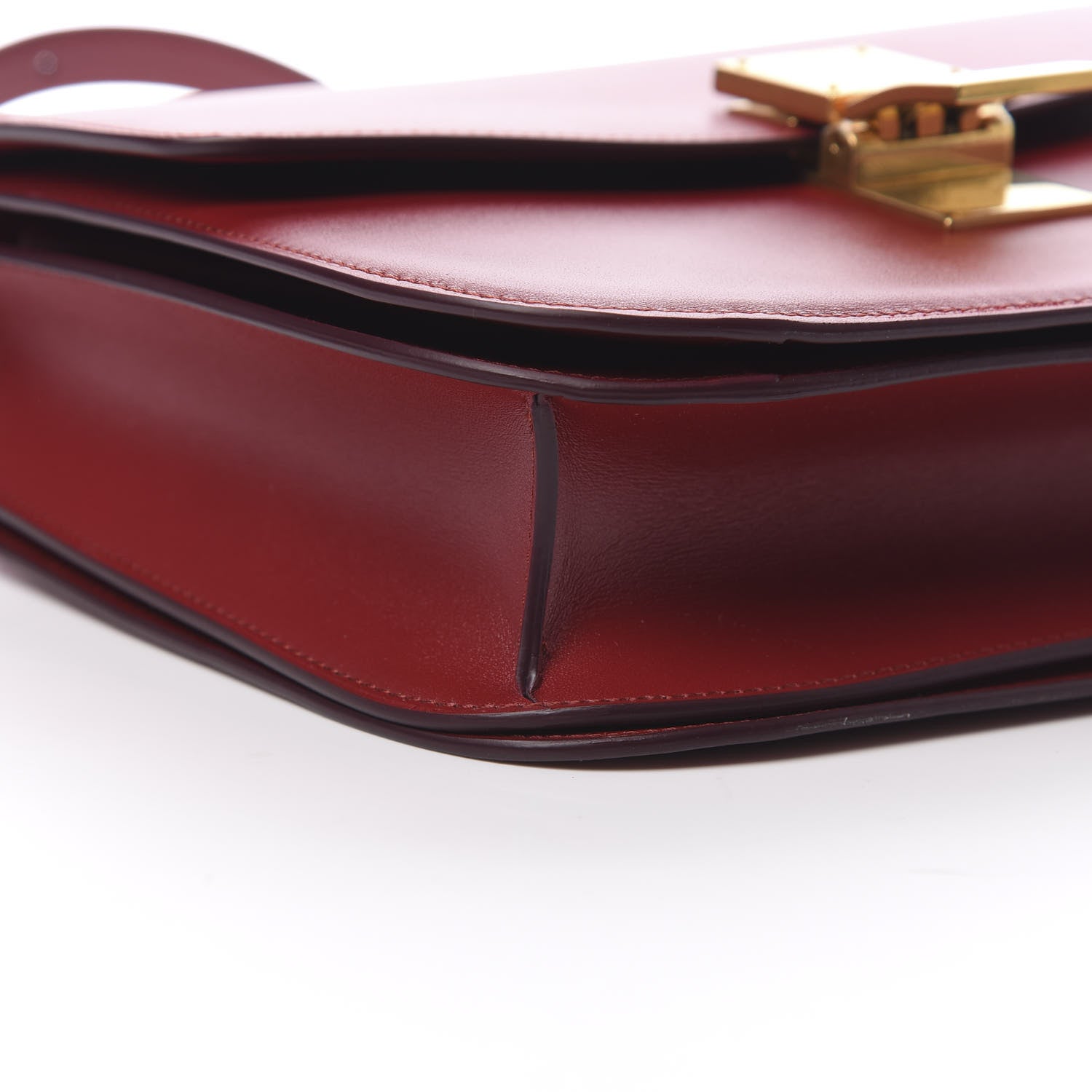 Celine Box Calfskin Medium Classic Box Flap Bag Red 9 of 11