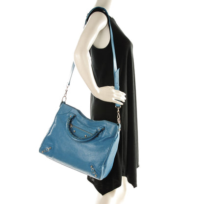 Balenciaga Agneau Giant 12 Silver Hardware Velo Bleu Indigo 2 of 9