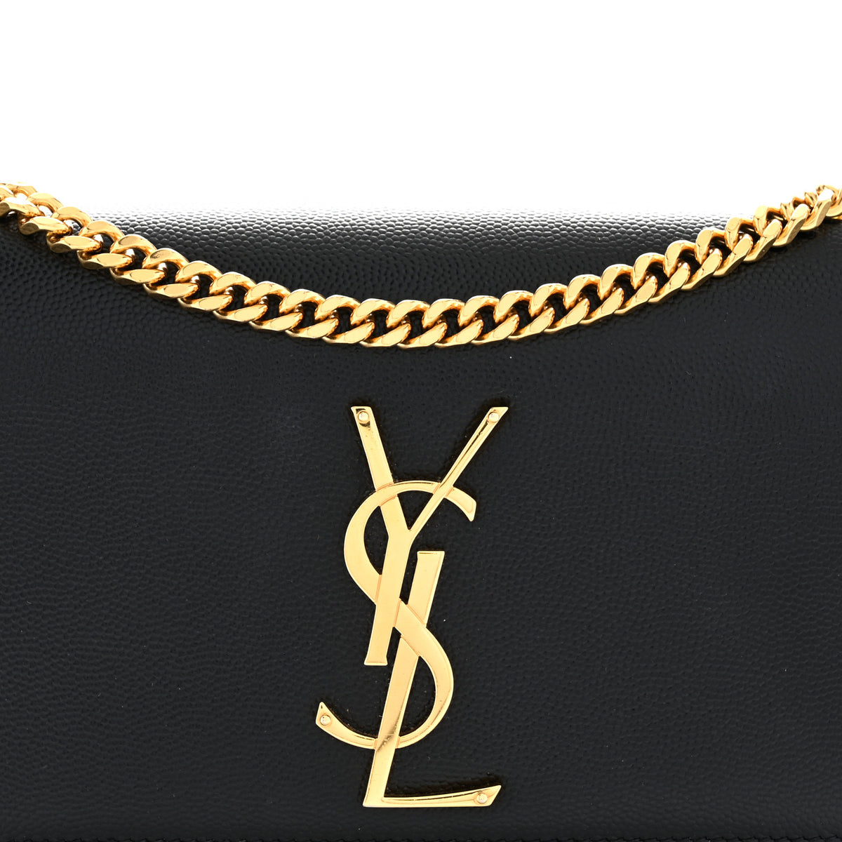 Saint Laurent Grain De Poudre Small Monogram Kate Satchel Black 8 of 11