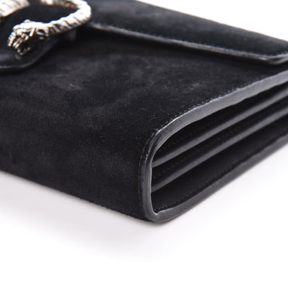 Gucci Suede Mini Dionysus Chain Wallet Black 14 of 17