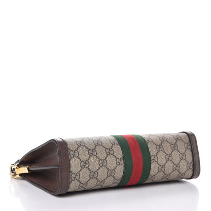 Gucci GG Supreme Monogram Web Small Ophidia Chain Shoulder Bag Brown 4 of 7