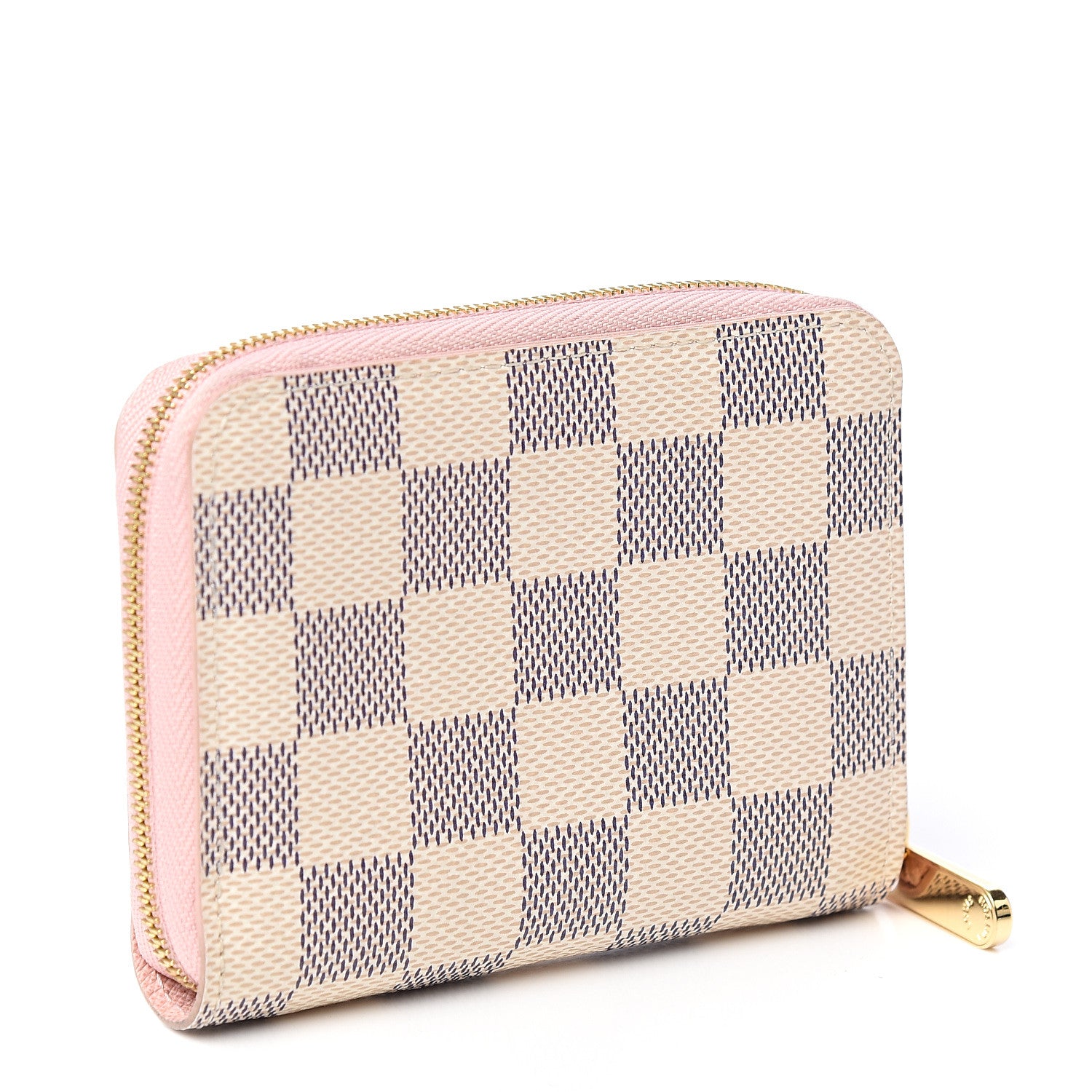 Louis Vuitton Damier Azur Zippy Coin Purse Rose Ballerine 2 of 6