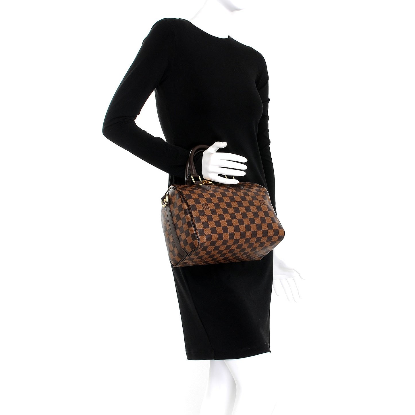 Damier Ebene Speedy Bandouliere 25
